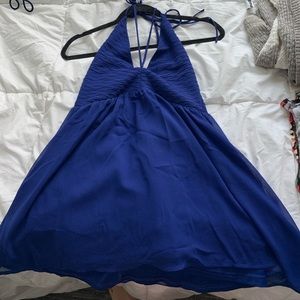 blue formal dress